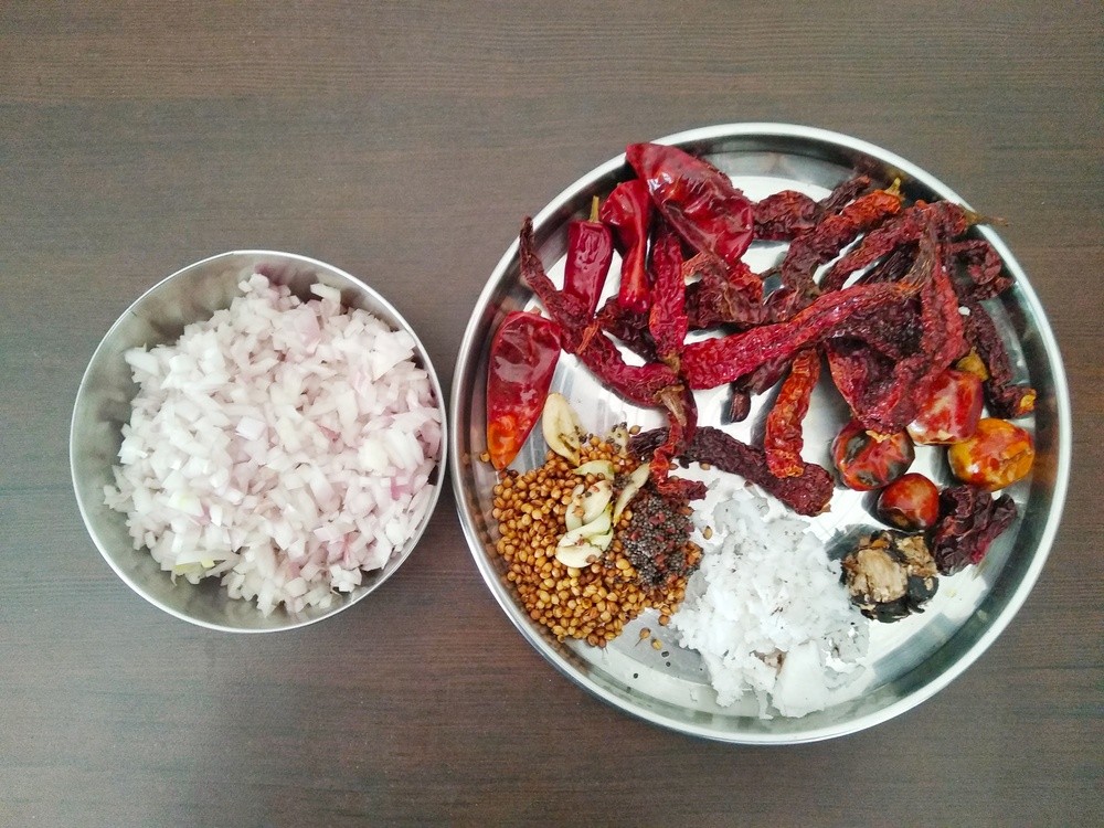 Spicy Sardines Curry Ingredients for Gravy