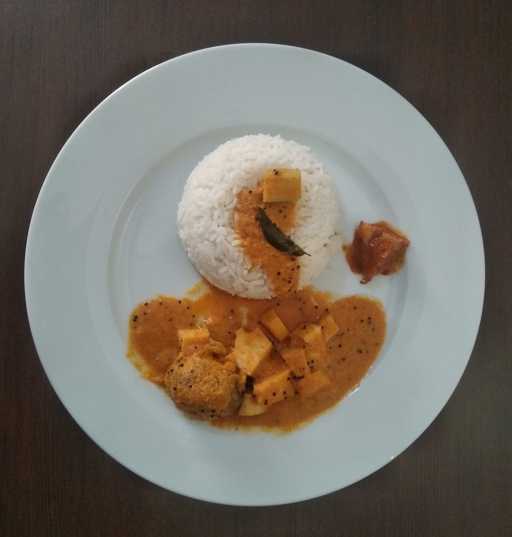Keerlu Ambade Gashi curry served